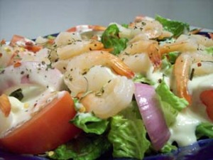 Shrimp Salad for lunch today.